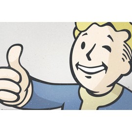 Fallout 4 - Gaming Poster/Print (Vault Boy) (Size: 36 inches x 24 inches)