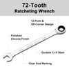 Jetech 10mm Ratcheting Combination Wrench, Industrial Grade Gear Spanner with