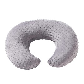 DONOMILO Dots Nursing Pillow Cover, Case Plush Breathable Breastfeeding Pillow Slipcover Fits Nursing Pillow, Super Soft Snug Positioners for Baby Boy Baby Girl (Rose Gray)