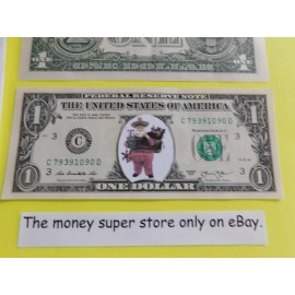 Papá Noel hispano Billete, tarjeta y sobre de un dólar de 1 dólar estadounidense