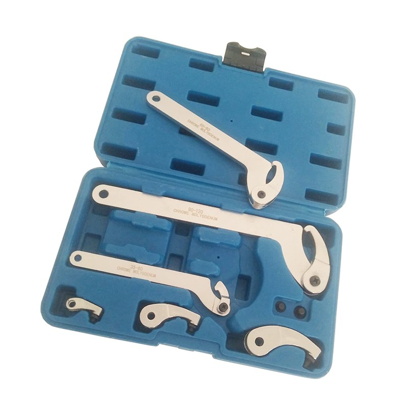 INTSUPERMAI Hook Wrench Set Wrench Spanner Tool Kit 8pc Spanner