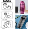 AOGOE Protein Shaker – 600 ml, Durable and Leak-Proof with