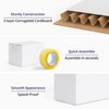 SPEPLA 6x4x4 Shipping Boxes Set of 40, White Corrugated Cardboard