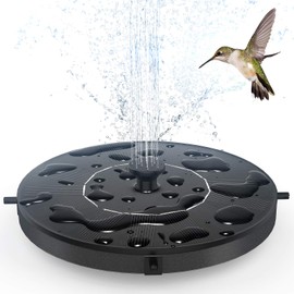 Solar Fountain, Floating Solar Powered Water Fountain Pump for Bird Bath, Garden, Pond, Pool, Outdoor (1.4W)