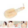 Outanaya 2pcs Natural Sisal Silk Bath Brush Set Exfoliating for