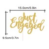 Just Engaged CakeTopper for Engagement Wedding Party Decorations,Engaged AF Sign