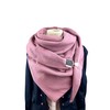 Double Stitched Muslin XXL Triangular Scarf, Tuecherfee Wrap Scarf, Beautiful