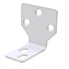 Non-Handed Stationary Panel Bracket Clip with Screws for Frenchwood Gliding Patio Door - White