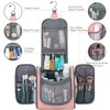 Travel toiletry bag for hanging, Pink (Large)