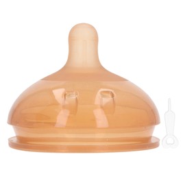 Gentle Silicone Replacement Nipple Wide Mouth Gas Prevention Accessory Anti Choking Nipple for Baby Round Hole One Drop Nipple 0‑3 Months