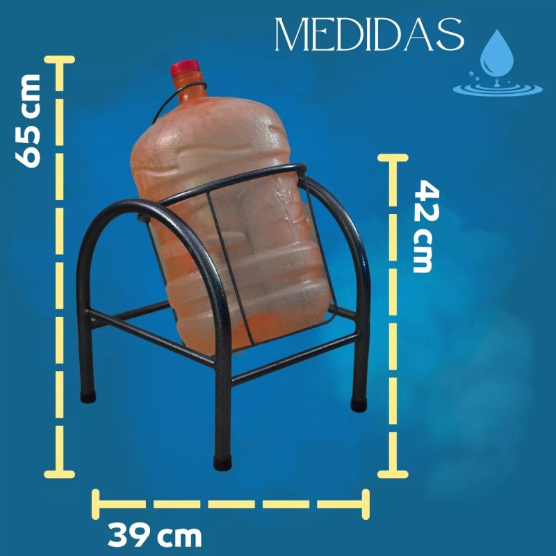 Decora Porta Garrafón Chico 1 Nivel Silver Oferta