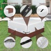 600D Outdoor Waterproof Hot Tub Cover, Silver-Coated Fabric Fade and