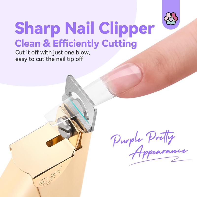 Saviland Nail Clippers, Manicure Tip Cutter with 15 Magnets, Professional