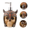 BIUDECO 300ml Refillable Skull Shape Bottle for Body Lotion Shower
