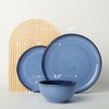Pokini Stoneware Dinnerware Sets, Ceramic Plates and Bowls Set, Microwave