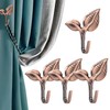 4 Pieces Metal Curtain Holdbacks Curtain Hooks for Curtains Wall
