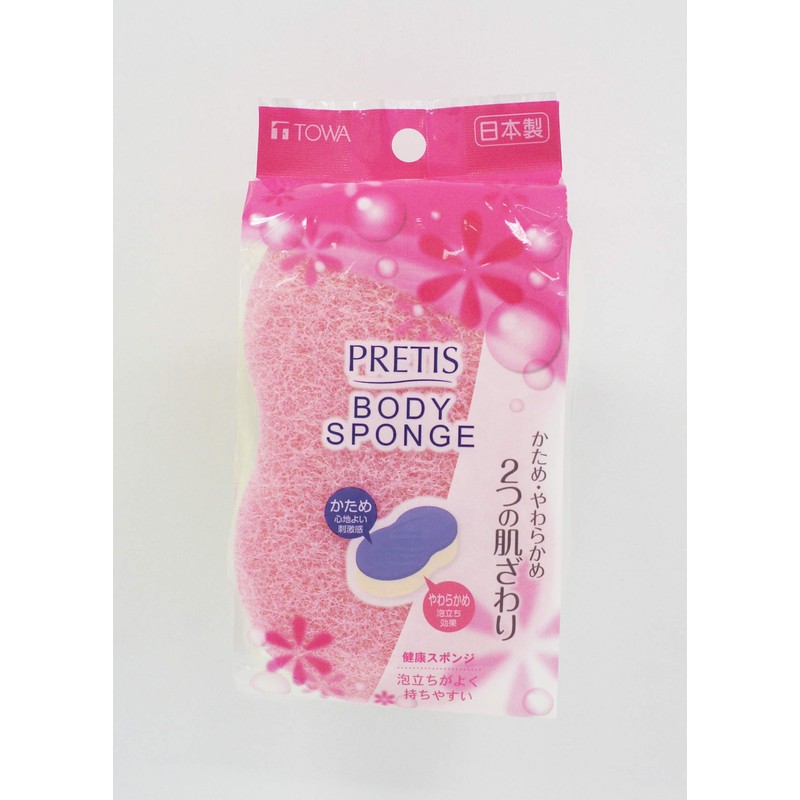 Towa Sangyo Body Sponge PT Health Sponge Pink