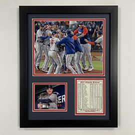 Legends Never Die, Inc. Atlanta Braves | 2021 World Series Champions | 12"x15" Framed Photo Collage (Celebration)