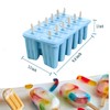 Silicone Popsicle Molds with Sticks Wpunwen 12 Cavity Ice Popsicle