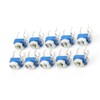 100Pcs Variable Resistor Trimmer Potentiometer Pot Electronic Component RM065 Blue