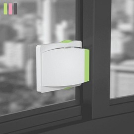 Sliding Window Stopper Door Lock for Child Safety & Home Security Key Green