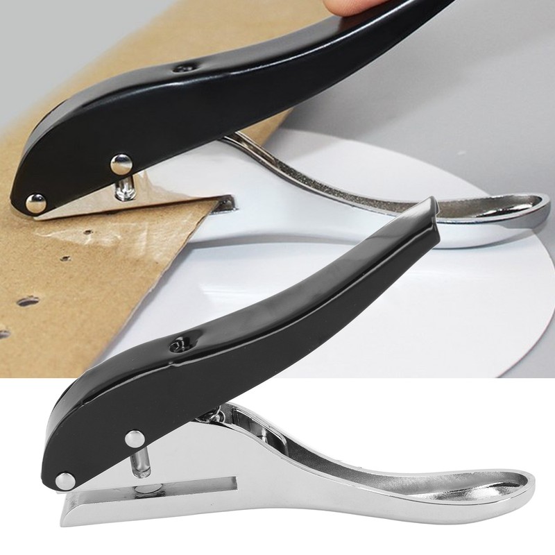 8mm Single Hole Punch Heavy Duty Handheld Puncher Portable Punching