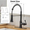 BWE Kitchen Sink Faucet with Deck Plate Single Handle Lever