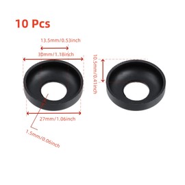 Oedema 10 Pcs Bike Rear Hub Bearing Bicycle Front and Rear Wheel Hub Cups Wheel Bearing Axle Cups for Universal Straight Pull Bike, Black