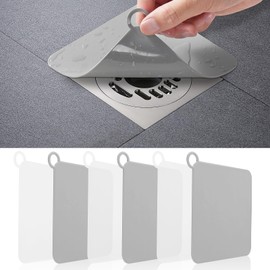 6 Pack Drain Covers, Silicone Shower Drain Cover – Odor-Proof, and Leak-Proof for Bathrooms and Kitchens