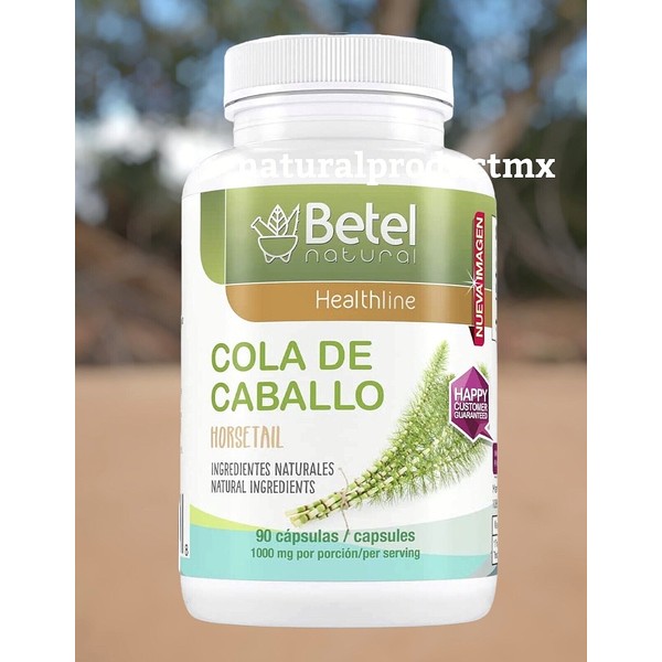 Cola de Caballo ✅ Horsetail Herbal 90 Capsules 1000 mg Serving by Betel Natural