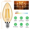 24-Pack Dimmable E12 LED Candelabra Bulbs 40Watt Equivalent, 2200K Amber
