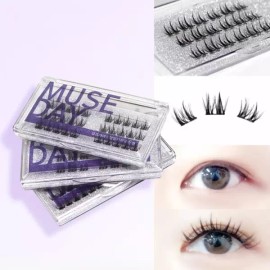 Muse Day 노글루 속눈썹 가닥속눈썹 뮤즈데이 셀프 DIY 연장 가닥 부분 셀프속눈썹 [ON D39] Noglue Eyelash Individual Lash Muse Day Self DIY Extension Individual Self Eyelashes [ON D39]