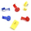 Hocansen 100 Pieces Lock Wire Connectors Quick Splice Snap Connectors（Colour/N2J)