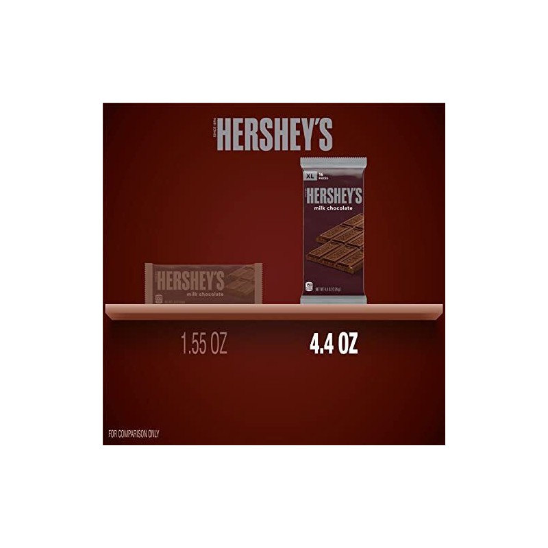 Hershey's Milk Chocolate Easter Candy, 4.4 Ounce, Extra Large Bars,