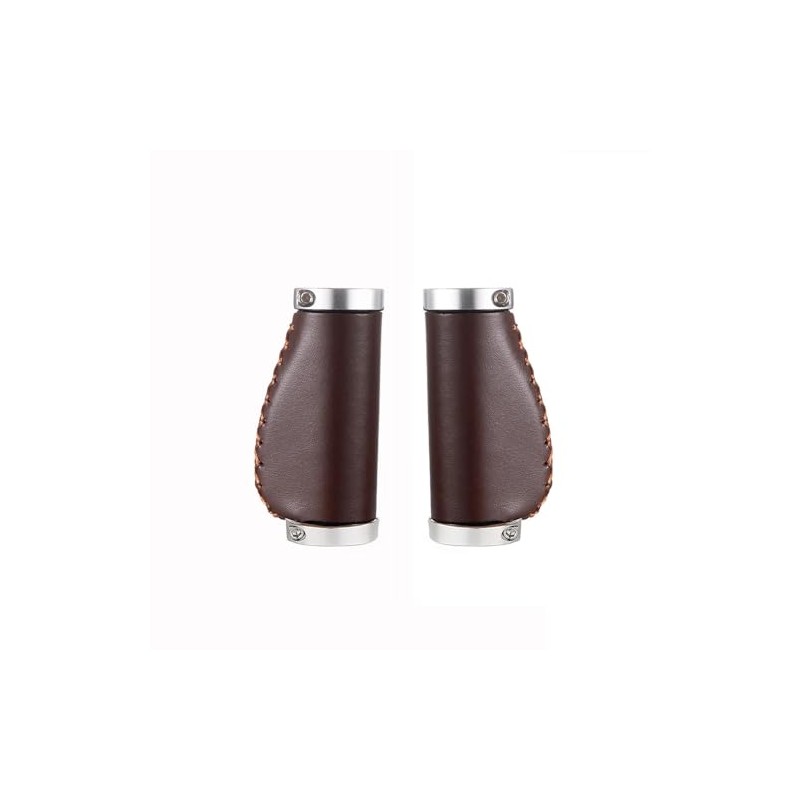 Short Ergonomic Handles for Brompton Eco Leather Type M Dark