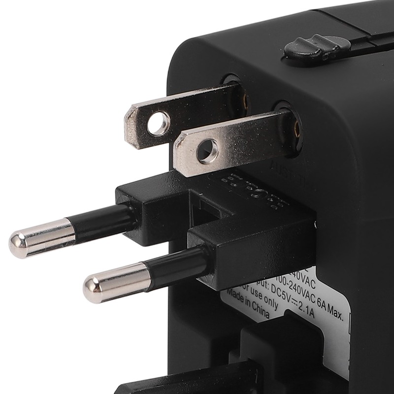 Multifunctional Power Converter with USB Ports Universal Adapter Socket