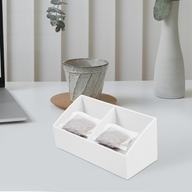 Alipis Tea Bag Storage Box Hotel Room Counter Top Organizer Tea Sugar Packet Holder Multifunctional Small Items Storage
