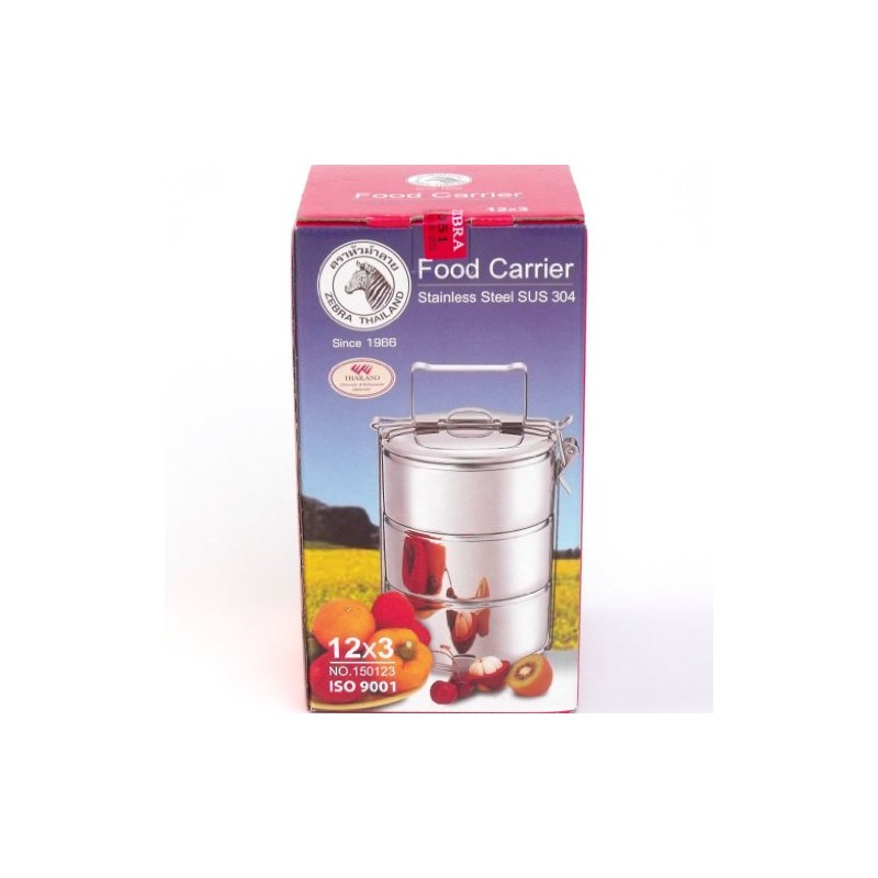 Zebra Thai Stainless Steel Tiffin Food Carrier