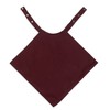 MIP Napkin Style Dignified Adult Clothing Protector, 45x45cm, Maroon