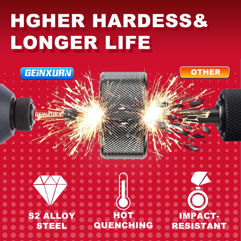 Geinxurn Impact 2 in. #2 Phillips Power Driver Bits,30 Pack