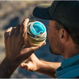 HydraPak Watergate Wide Mouth Splash Guard - BPA & PVC Free - Malibu Blue , 63mm