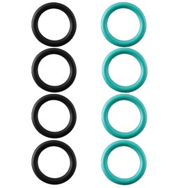 8 Pack M29517 Oil Pump Pickup Tube O-Ring Seals for LS Engines, 4 Green Fluororubber O Ring & 4 Black Nitrile Rubber Engine Oil Pickup Tube Gasket Kit for LS Engines1997-2013