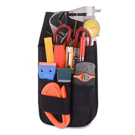 WINJUN Tool Pouch Window Tint Vinyl Tool Organizer, Black Oxford Waterproof Tools Waist Bag/Tool Pouch with Multi Pockets and Belt Clip for Window Tinting,Car Wrapping