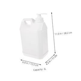 Healeved Pump Bottle Efficient Liquid Dispenser Large Capacity Pump Bottle for Lotion Soap Shampoo White Foaming Soap Dispenser