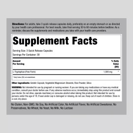 Piping Rock L-Tryptophan Capsules | 1500mg | 90 Count | Non-GMO Supplement | by Piping Rock