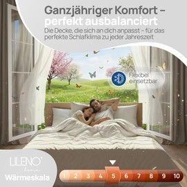 LILENO HOME Premium Duvet 135 x 200 cm, All Season Duvet (Set of 2), Washable at 95 °C, Sanitized and Oeko-Tex Blanket, 135 x 200 cm, Allergy Sufferers, Low Noise and Cloud Soft, Microfibre Blanket, Made in EU