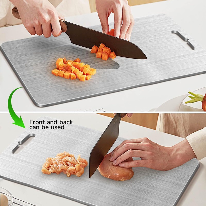 AstraGlam Titanium Chopping Board Set 25 x 15 cm -