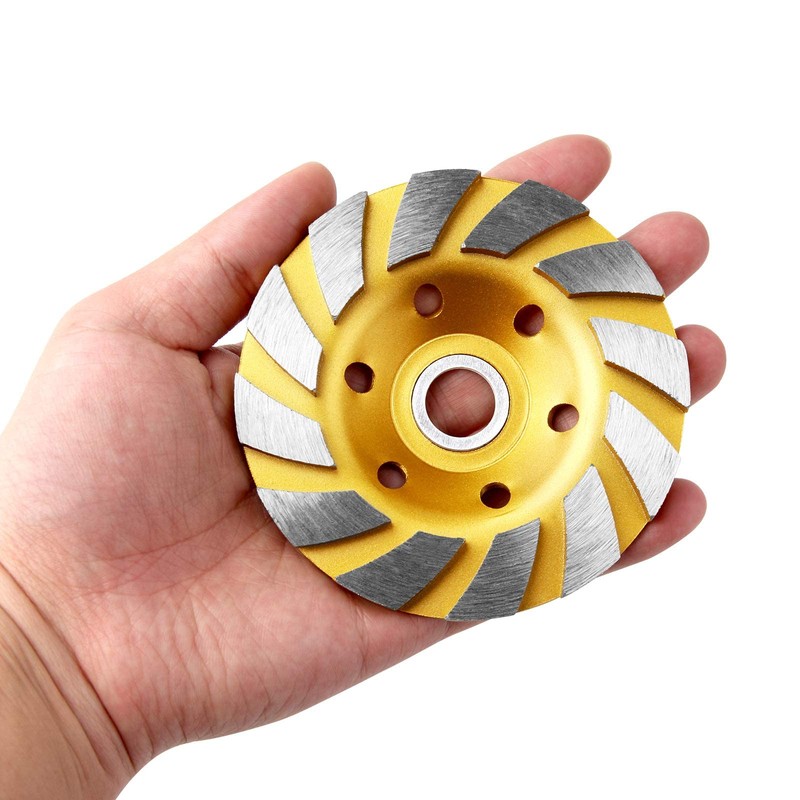 2 Pieces 4 Inch Concrete Stone Ceramic Turbo Diamond Grinding