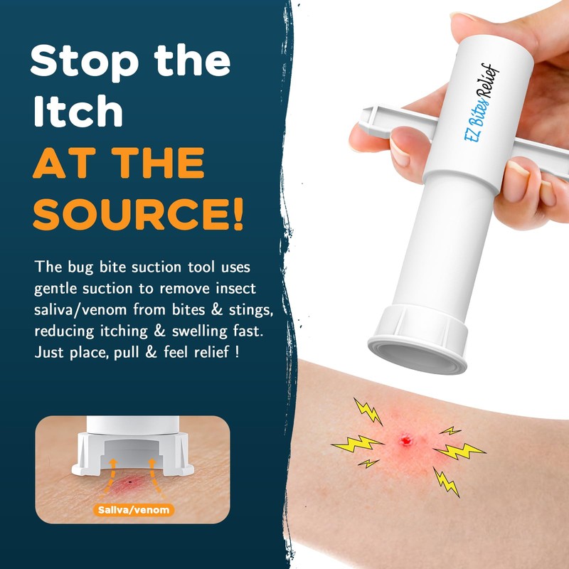 YARKOR Bug Bite Suction Tool, Natural Itch Relief & Swelling