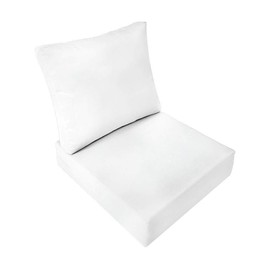 Prolinemax |Cover ONLY| Outdoor Knife Edge Medium Deep Seat Backrest Pillow Slipcover AD106